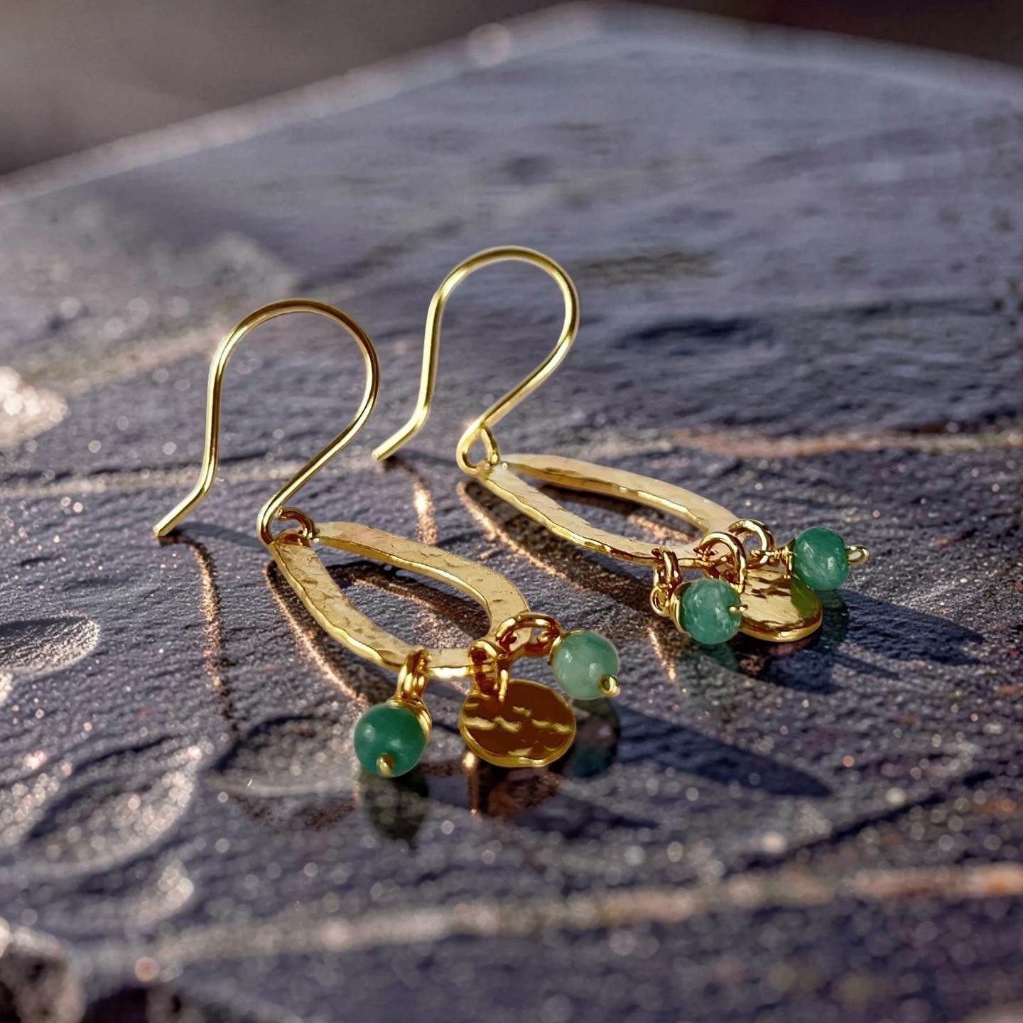 Ocean Mist Amazonite Earrings - SilverLines Jewellery