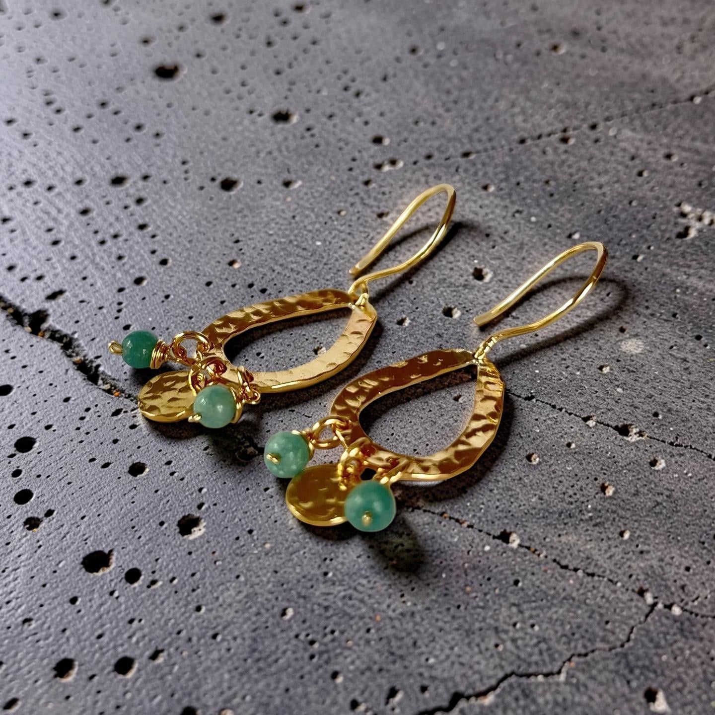Ocean Mist Amazonite Earrings - SilverLines Jewellery