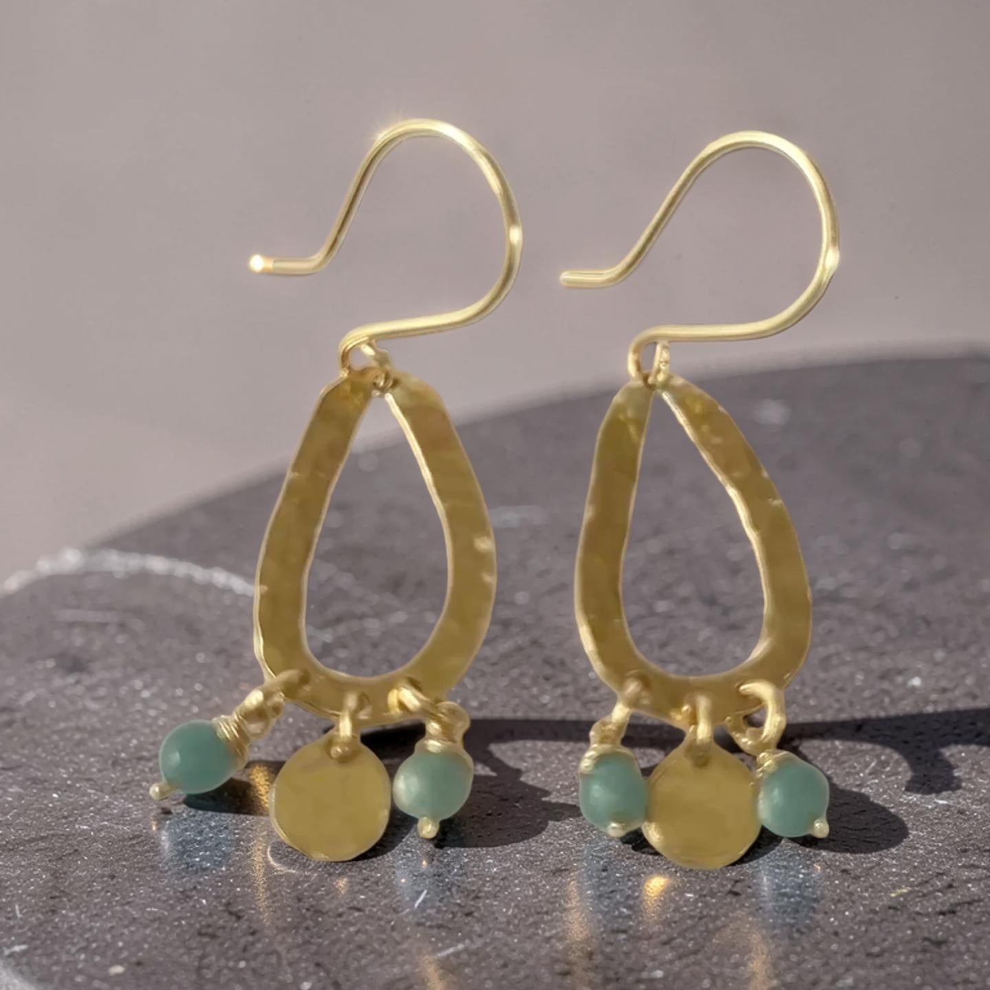 Ocean Mist Amazonite Earrings - SilverLines Jewellery