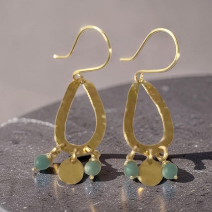 Ocean Mist Amazonite Earrings - SilverLines Jewellery