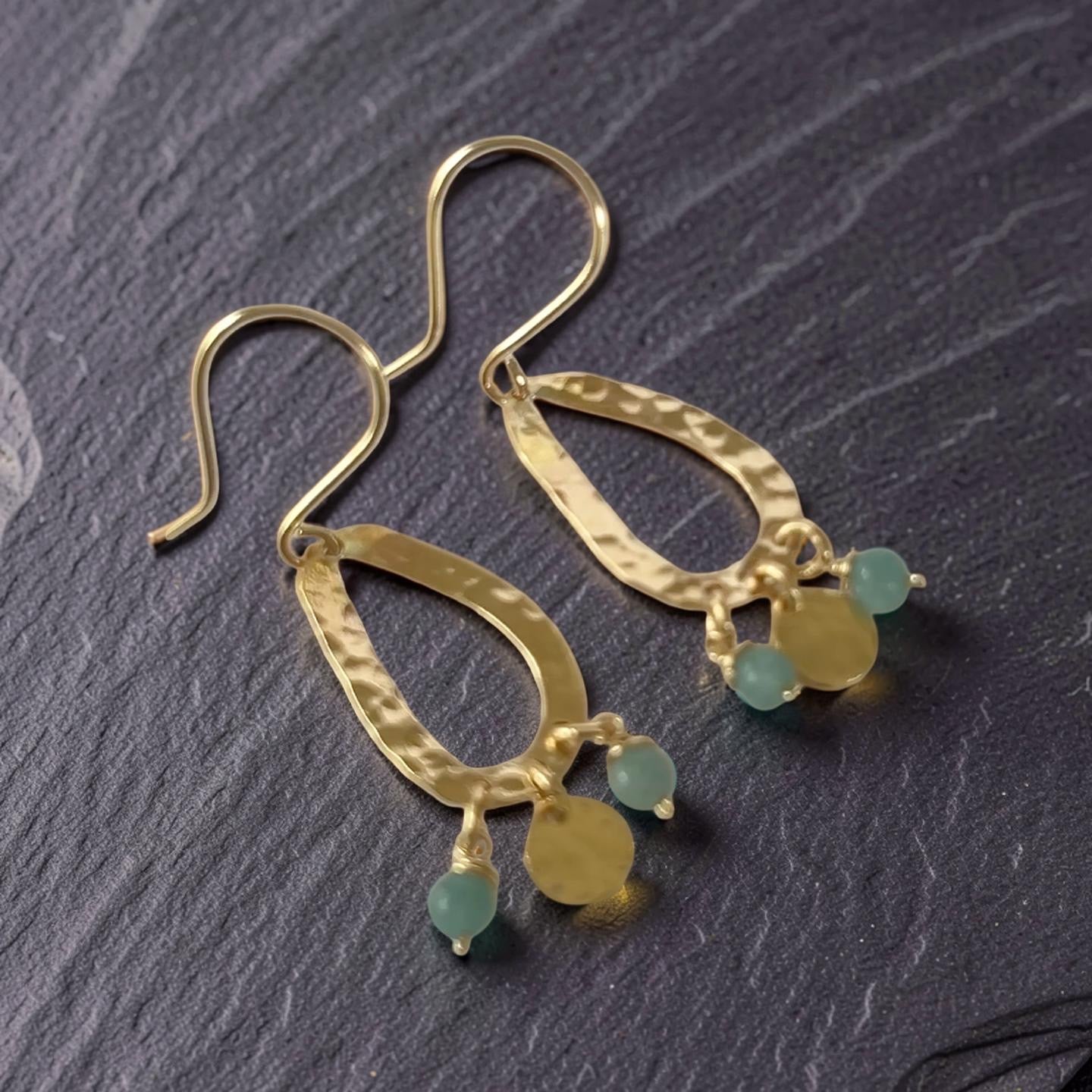 Ocean Mist Amazonite Earrings - SilverLines Jewellery