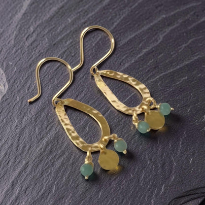 Ocean Mist Amazonite Earrings - SilverLines Jewellery