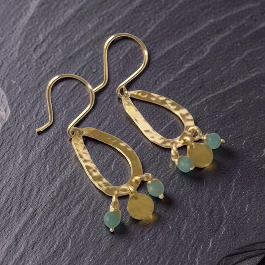 Ocean Mist Amazonite Earrings - SilverLines Jewellery