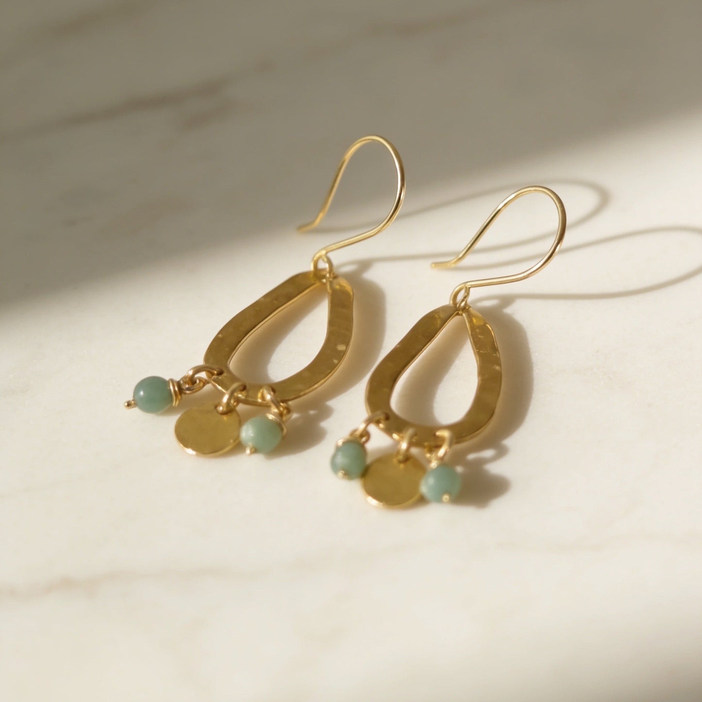 Ocean Mist Amazonite Earrings - SilverLines Jewellery