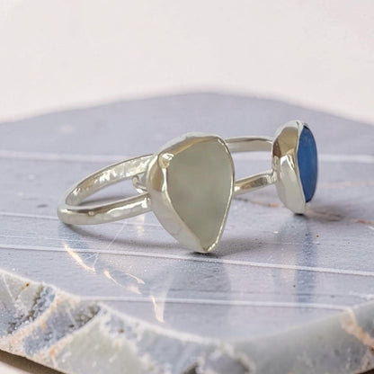 Sea glass Rings