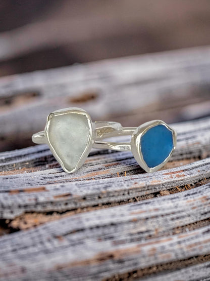 Sea glass Rings