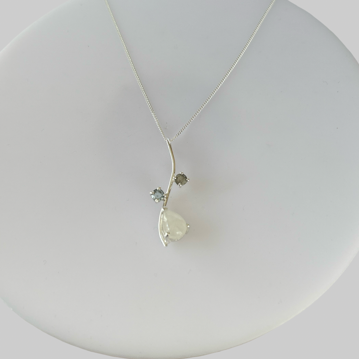 Moonlit tide Gemstone Pendant
