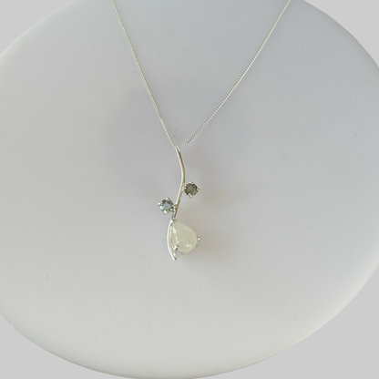 Moonlit tide Gemstone Pendant