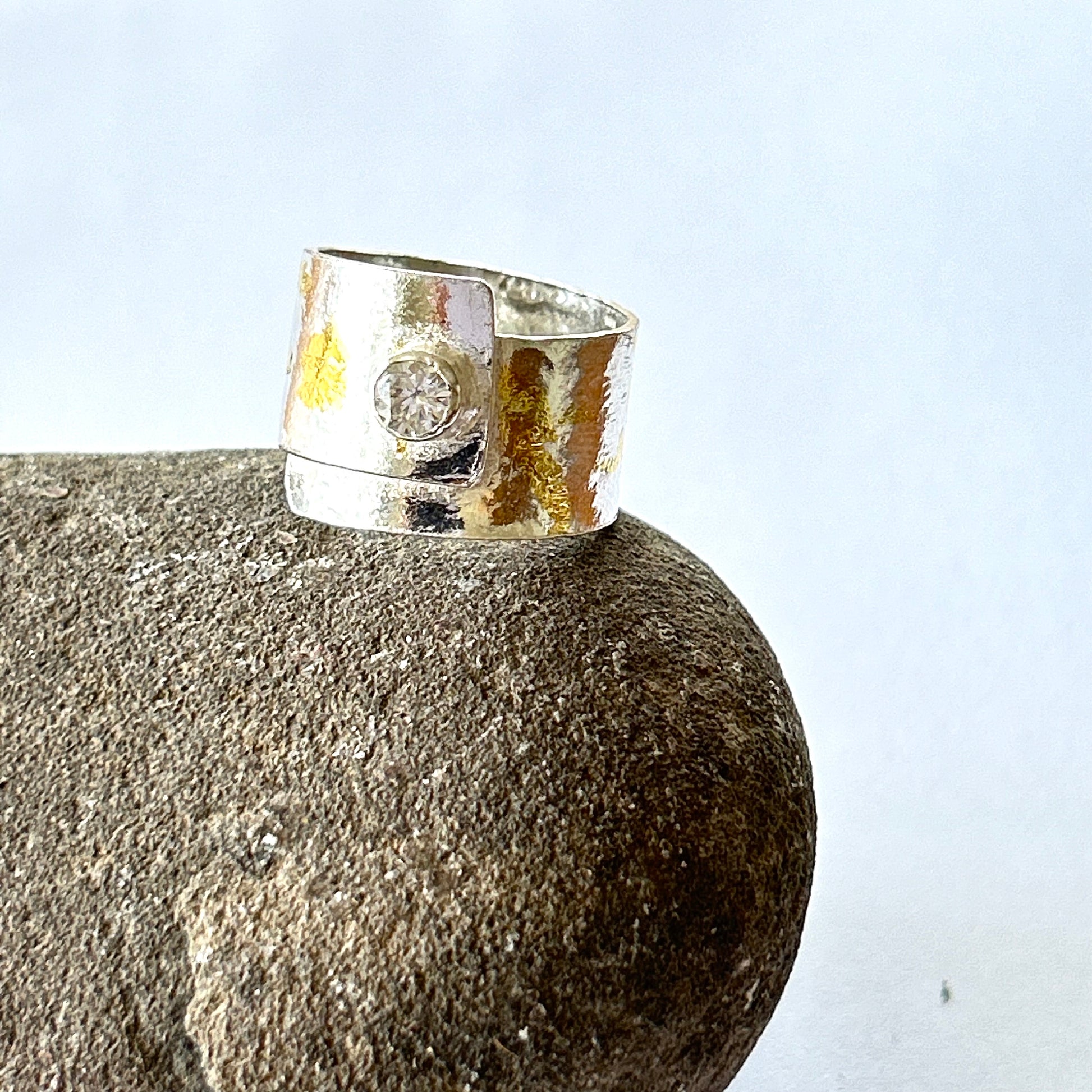 Mystical Silver And Gold Wrap Ring - Silver Lines Jewellery