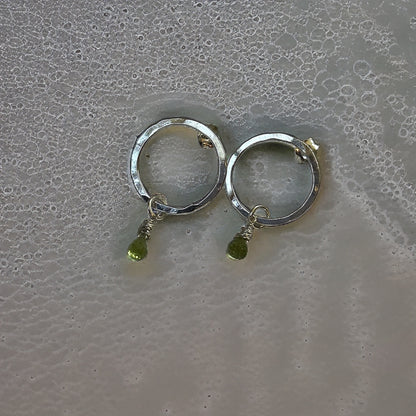 Peridot Earrings - Silver Lines Jewellery