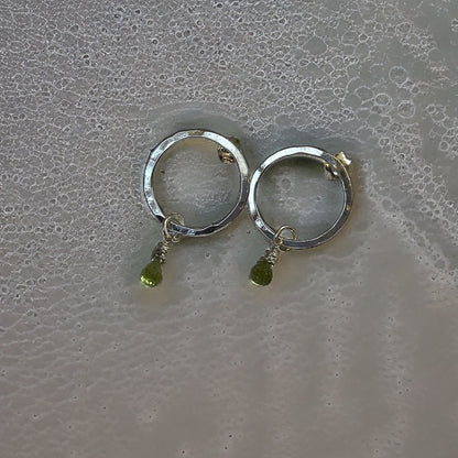 Peridot Earrings - Silver Lines Jewellery