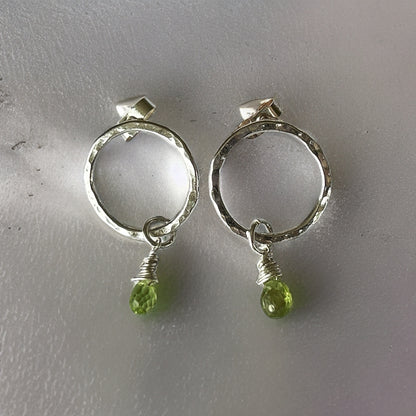 Peridot Earrings - Silver Lines Jewellery