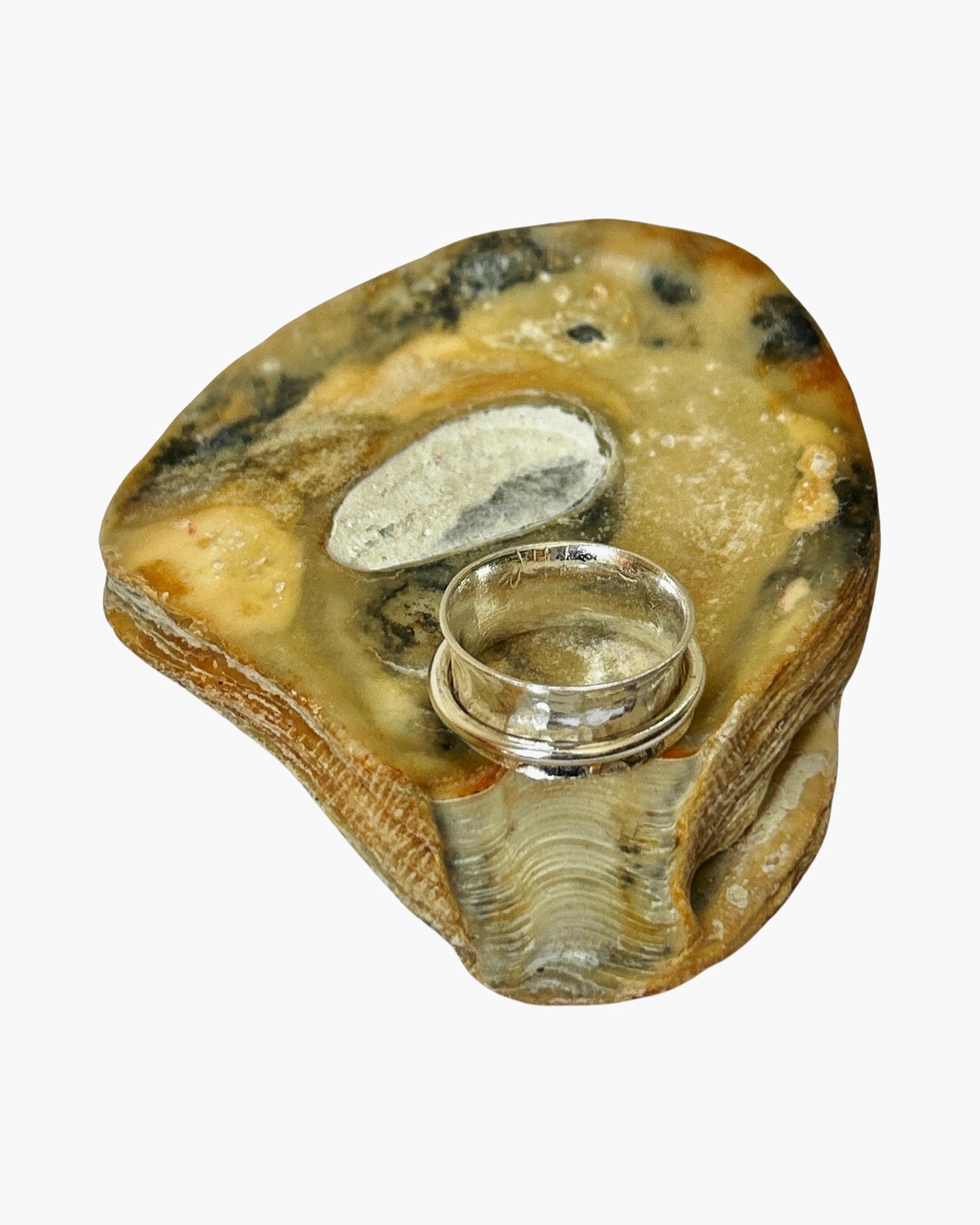 Silver With Silver Spinner Ring - Silver Lines Jewellery