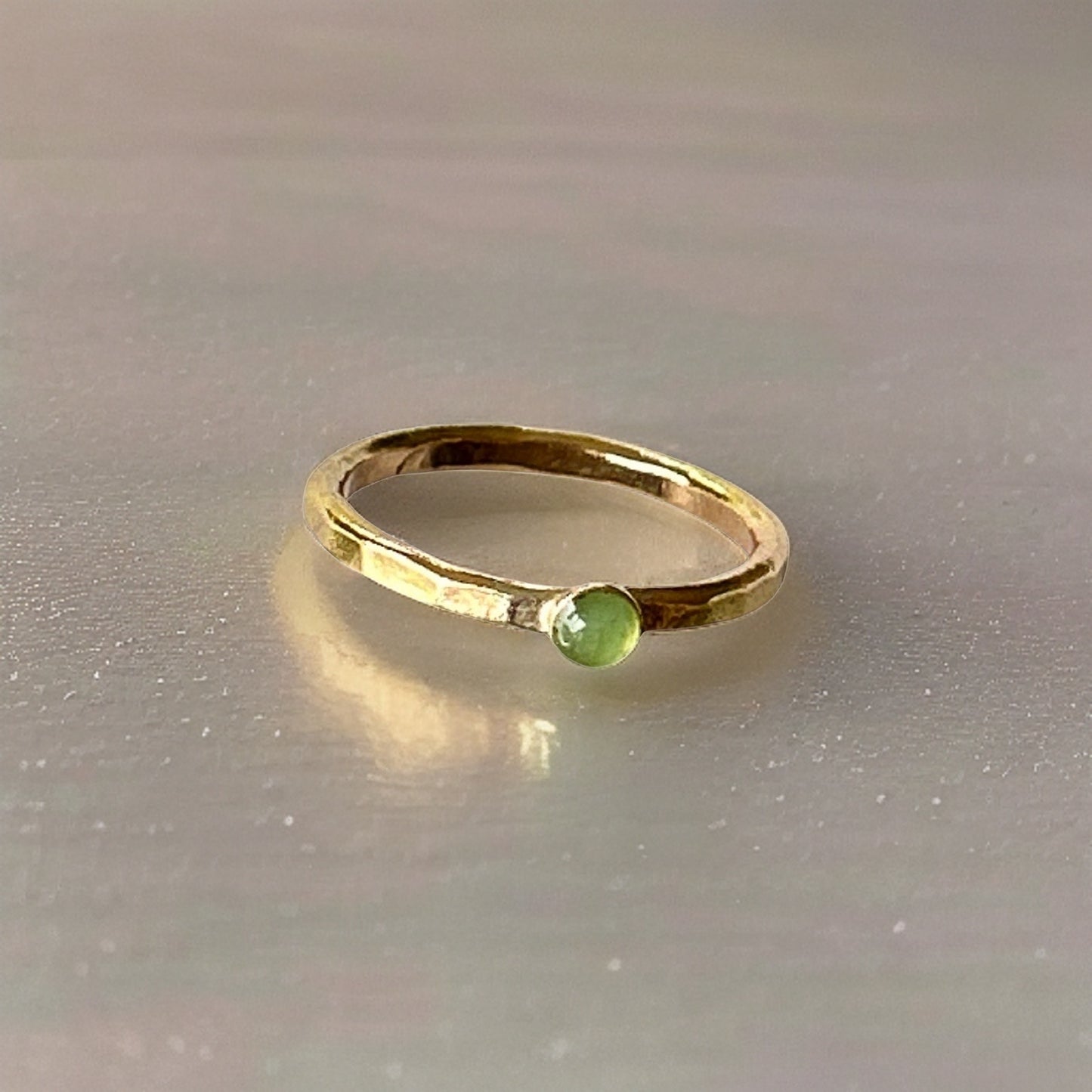 Gold Birthstone Stacking Rings - Silver Lines Jewellery