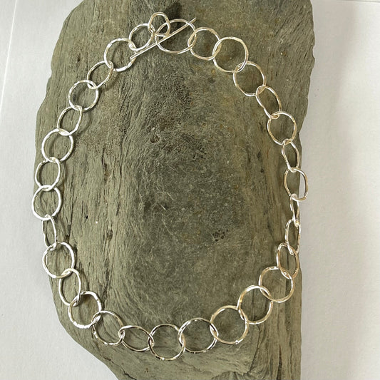 Silver Statement Necklace - Silver Lines Jewellery