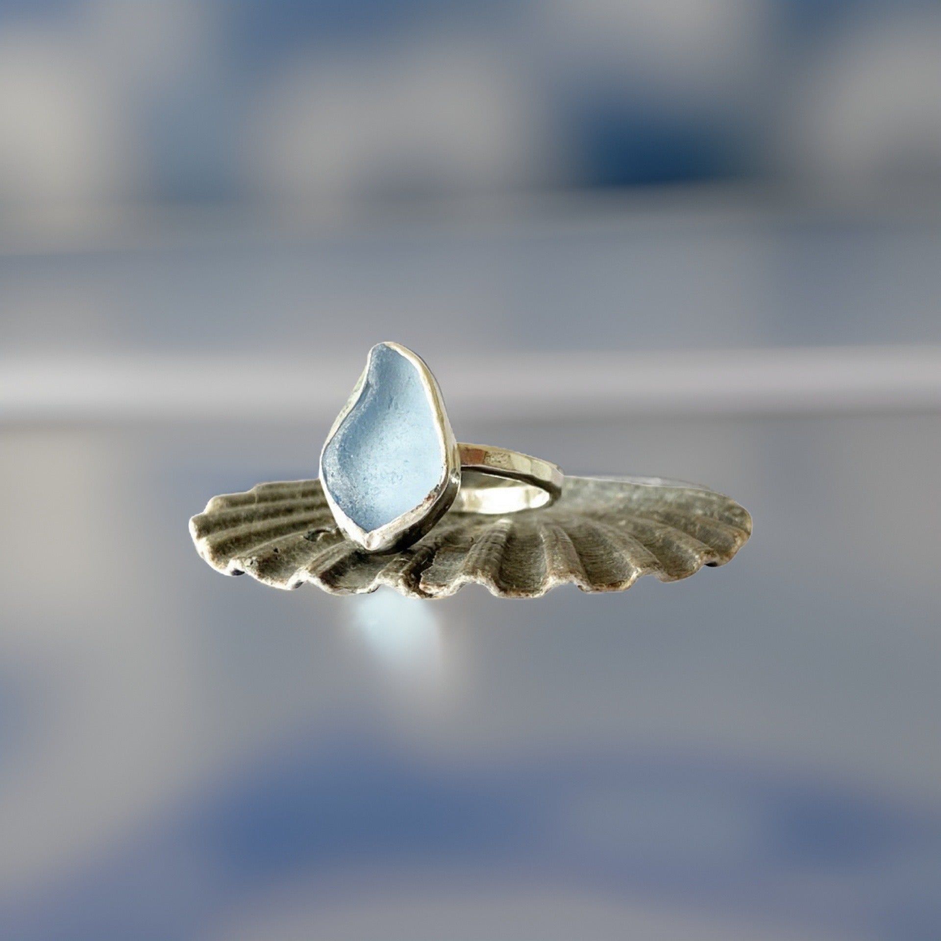 Sea glass Rings - Silver Lines Jewellery