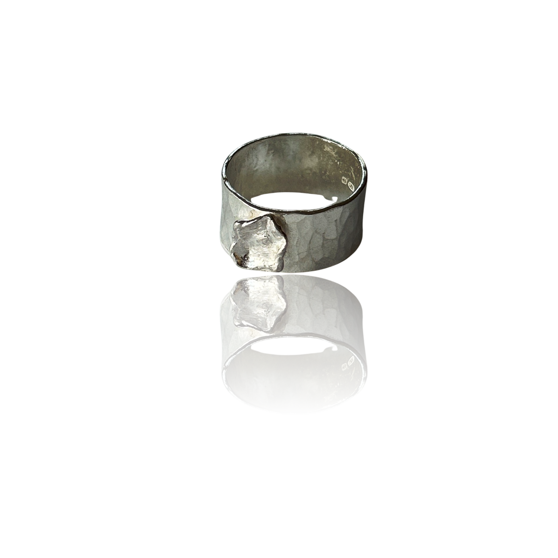 Sterling Silver Organic Ring - Silver Lines Jewellery