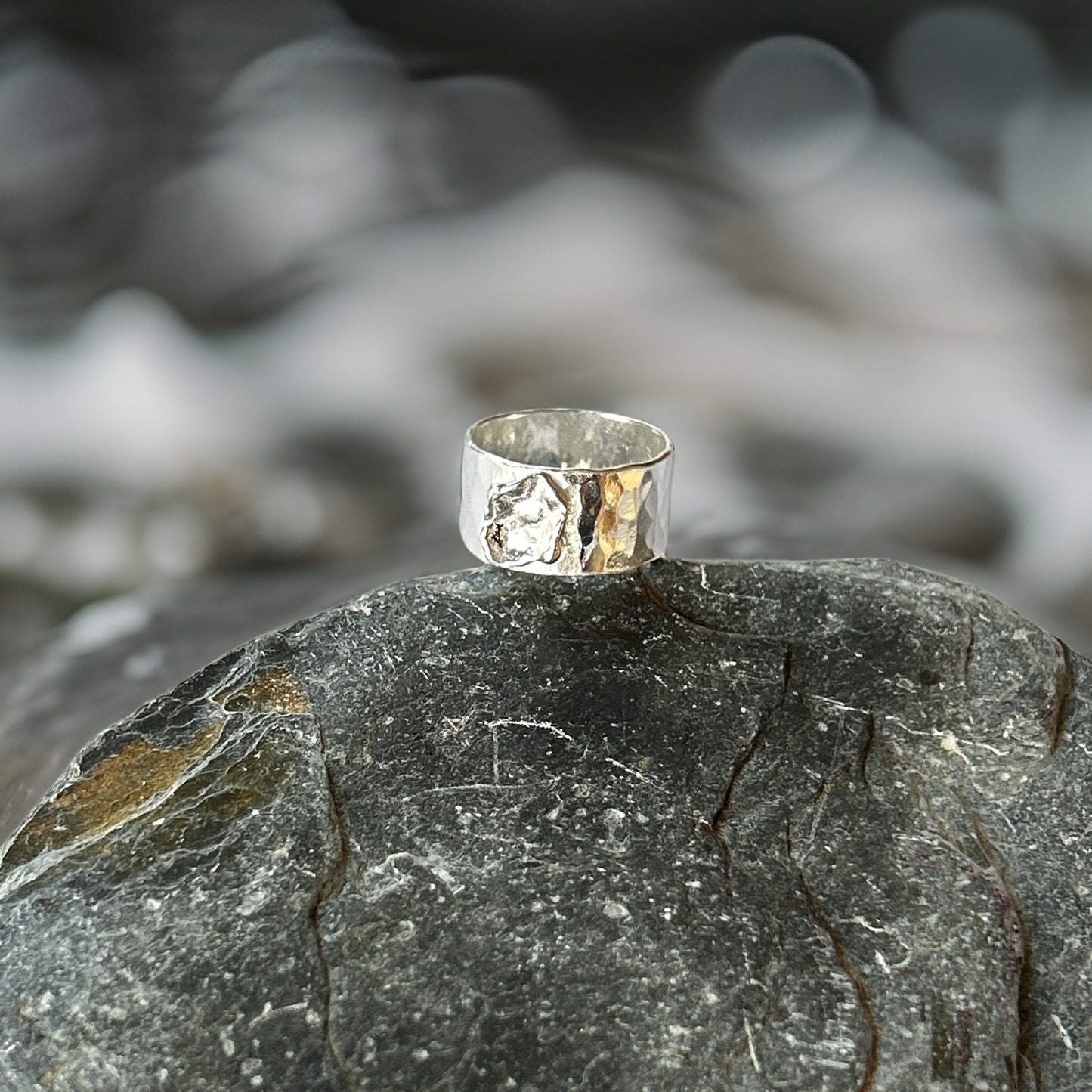 Sterling Silver Organic Ring - Silver Lines Jewellery