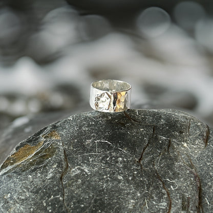Sterling Silver Organic Ring - Silver Lines Jewellery