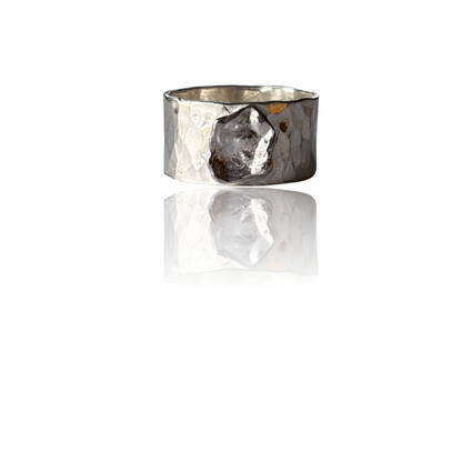Sterling Silver Organic Ring - Silver Lines Jewellery