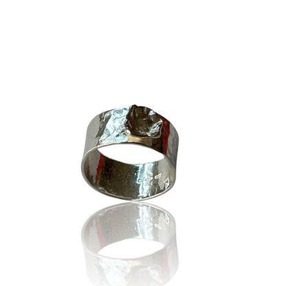 Sterling Silver Organic Ring - Silver Lines Jewellery