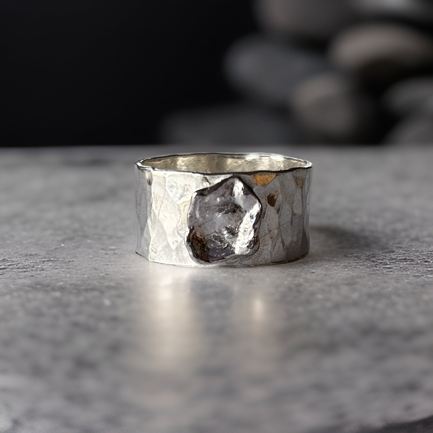 Sterling Silver Organic Ring - Silver Lines Jewellery