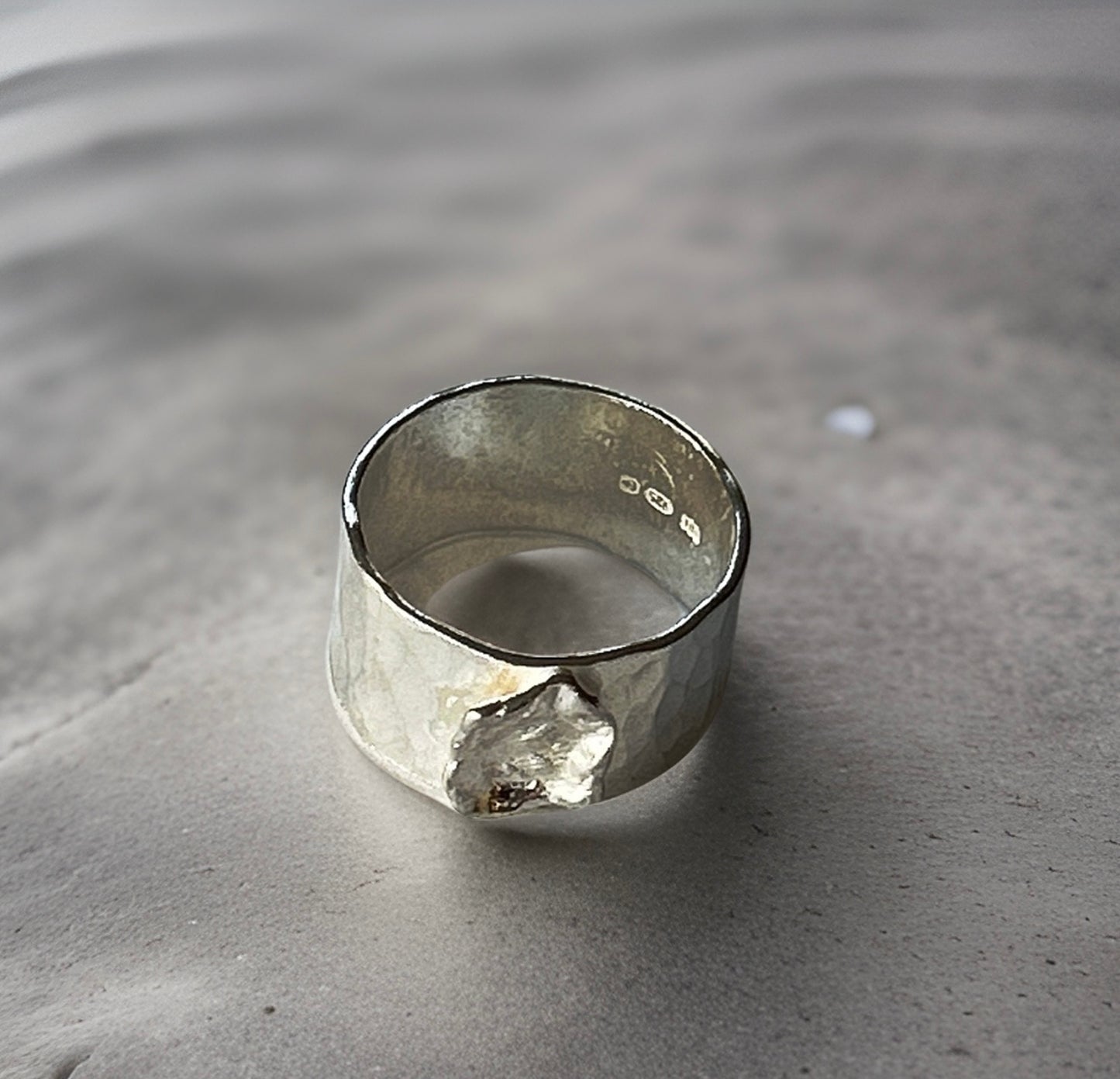 Sterling Silver Organic Ring - Silver Lines Jewellery