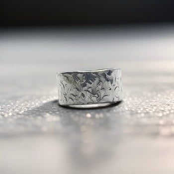 Silver Wide Band Ring - Silver Lines Jewellery