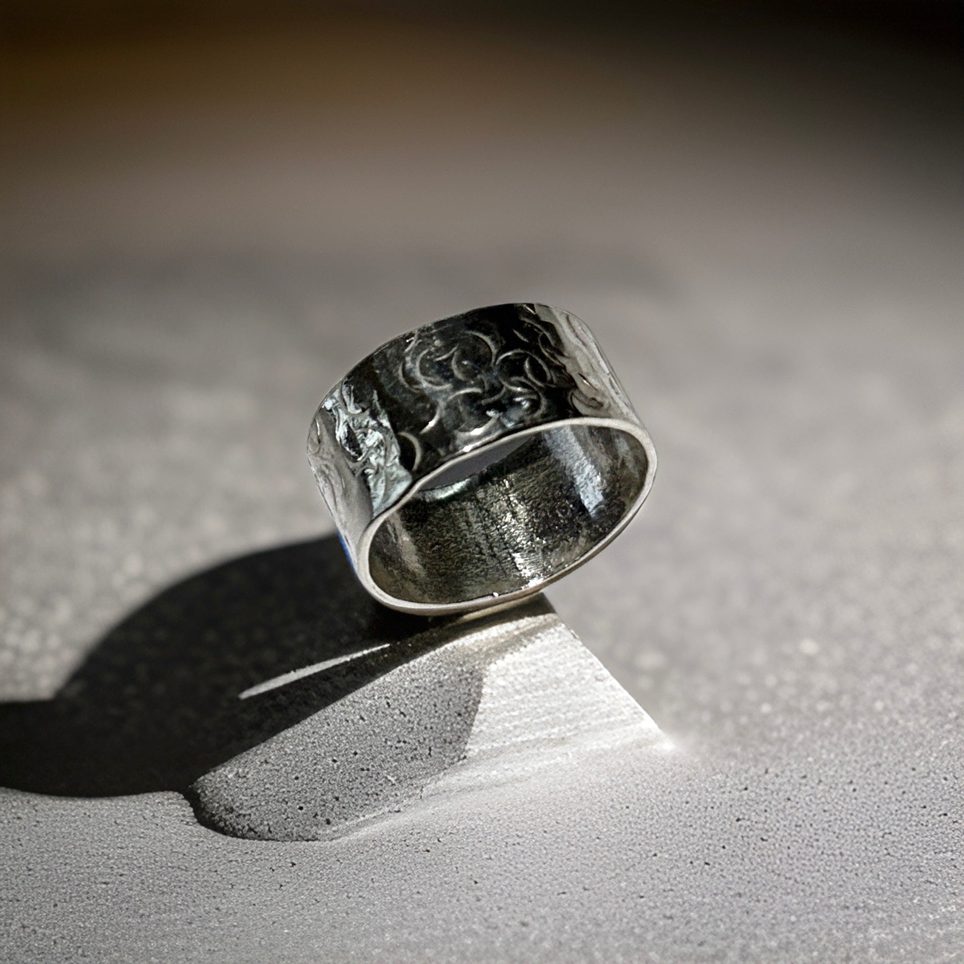 Silver Wide Band Ring - Silver Lines Jewellery