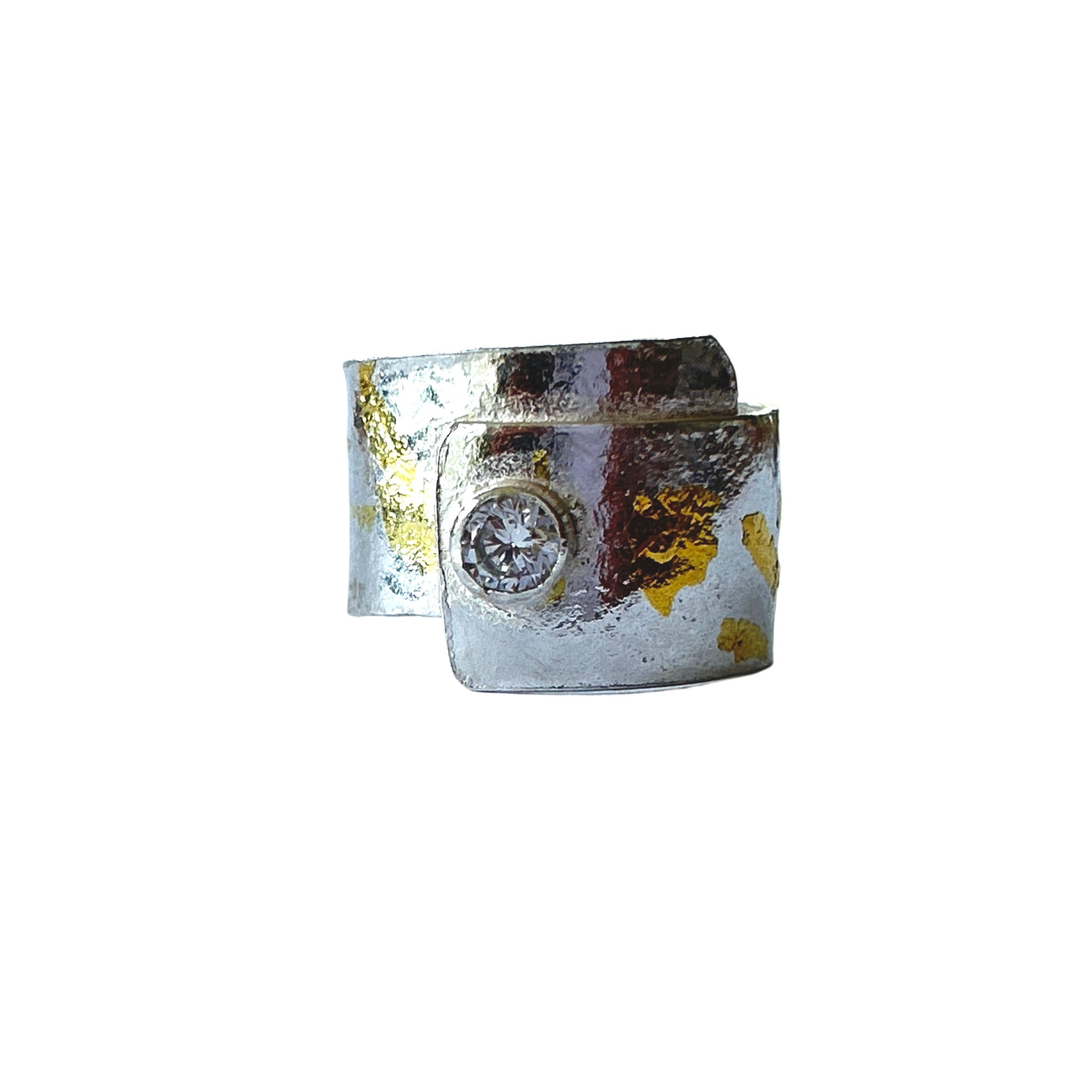Mystical Silver And Gold Wrap Ring - Silver Lines Jewellery