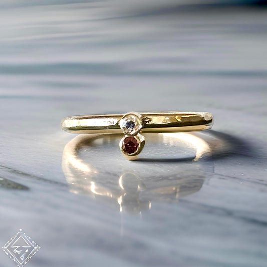 Minimalist Silver Ring With Cubic Zirconia - Silver Lines Jewellery