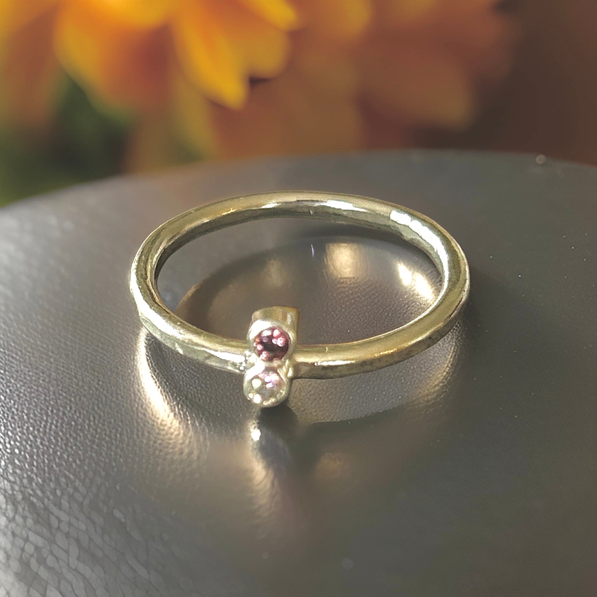Minimalist Silver Ring With Cubic Zirconia - Silver Lines Jewellery