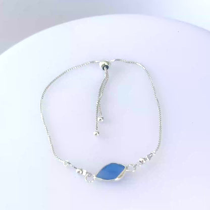 Coastal Sea Glass Adjustable Bracelet