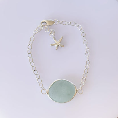 Sea Glass Bracelet Opaline - SilverLines Jewellery