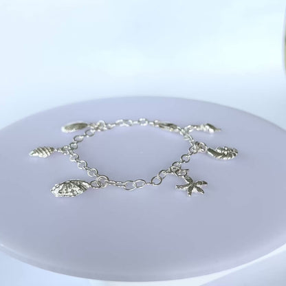 Fine Silver Ocean Charm Bracelet - Silver Lines Jewellery