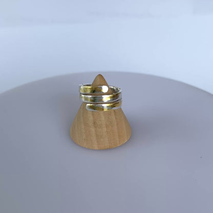 Keum Boo Silver And Gold Wrap Ring - SilverLines Jewellery