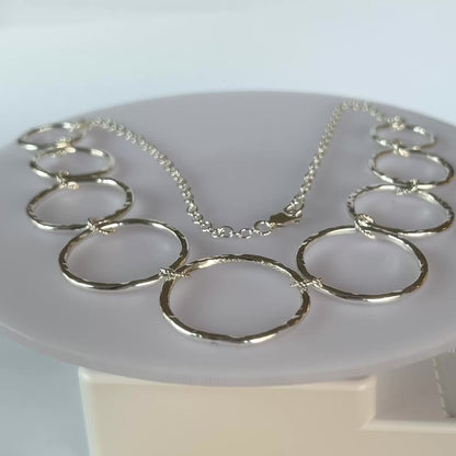 Silver  Circle Necklace - SilverLines Jewellery