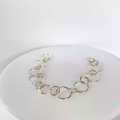Gold Filled & Sterling Silver Link Bracelet
