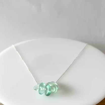 Sea Glass Droplet Necklace
