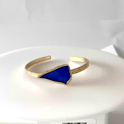 Gold Sea Glass Cuff
