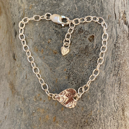 Friendship Silver Heart Bracelet - Love Beach Beads