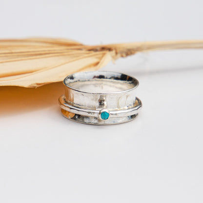 Turquoise  Spinner Ring - Love Beach Beads