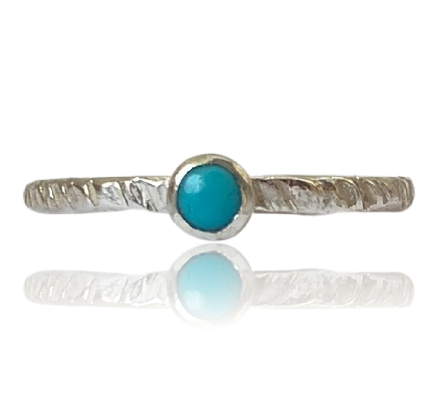 Silver Birthstone Stacking Rings - Love Beach Beads