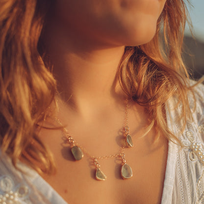Mermaid Necklace Gold - Love Beach Beads