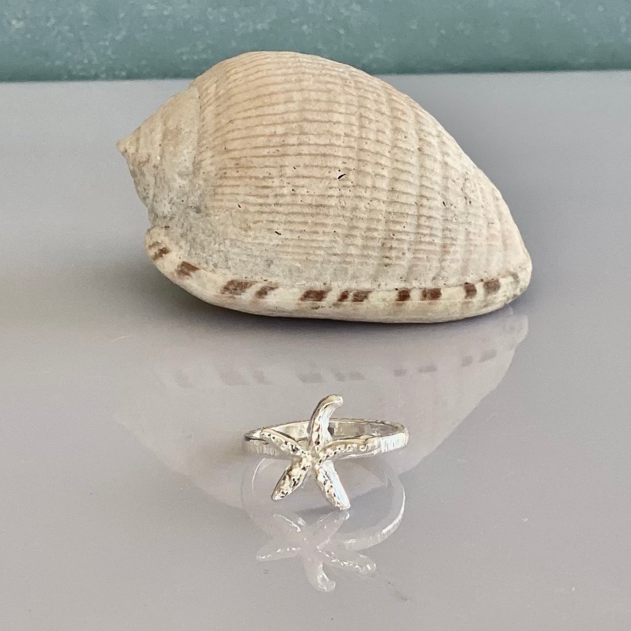 Starfish Silver Ring - Love Beach Beads