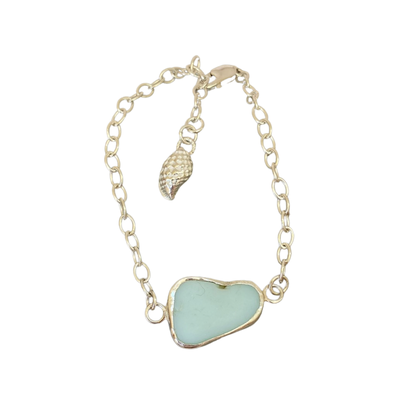 Sea Glass Bracelet Opaline - Love Beach Beads