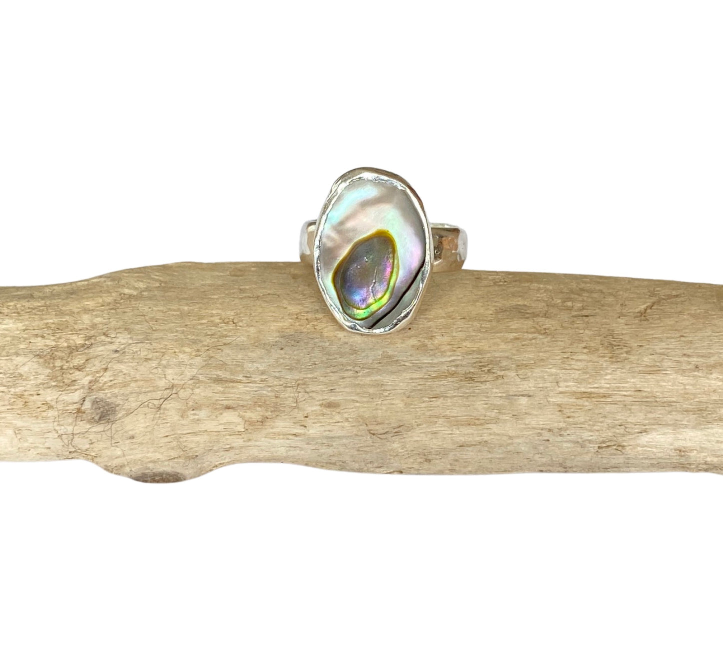 Paua Abalone Ring - Love Beach Beads