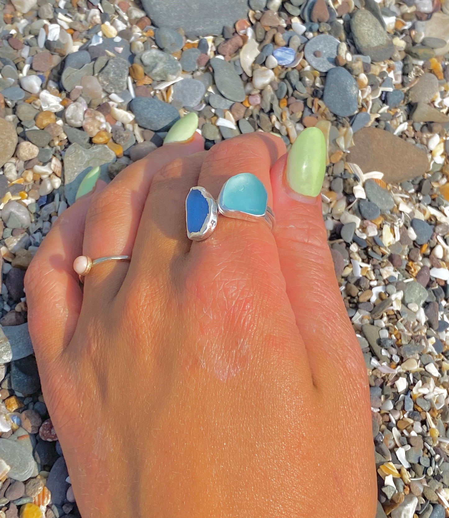 Sea glass Rings - Love Beach Beads