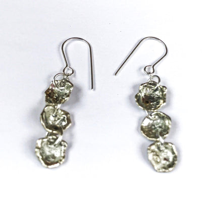 Organic Sterling Silver  Earrings - Love Beach Beads