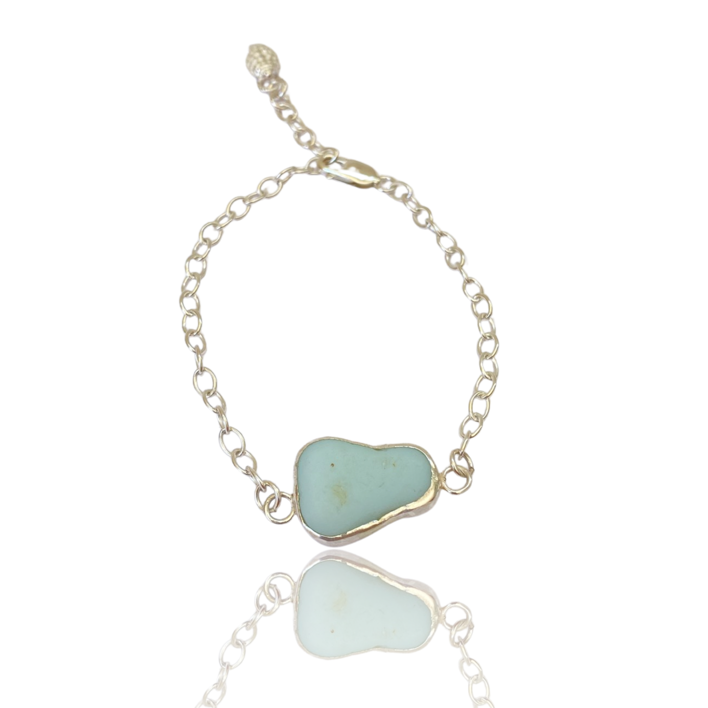 Sea Glass Bracelet Opaline - Love Beach Beads